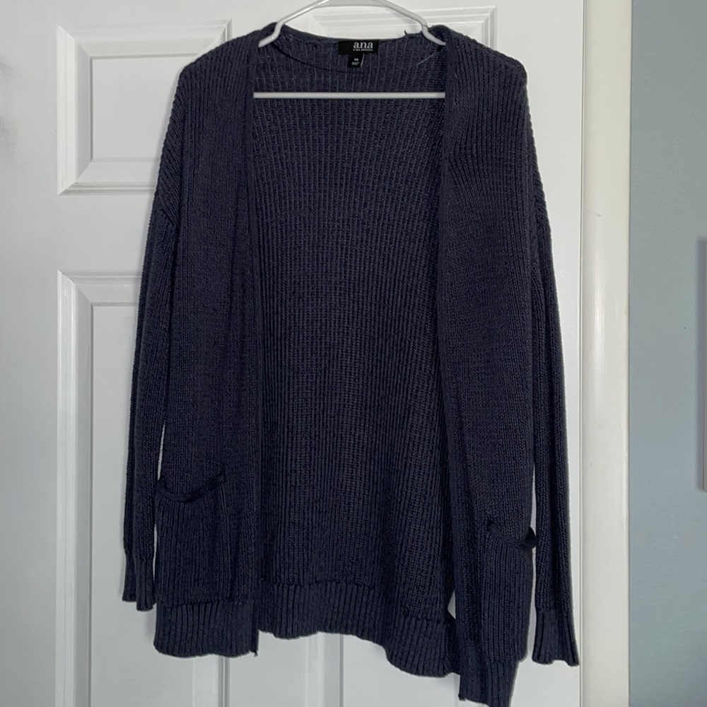 NWT navy/gray cardigan